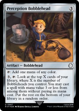 【ENG】【Foil】■サージ■《パーセプションのボブルヘッド/Perception Bobblehead》[PIP]