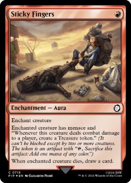 【ENG】【Foil】■サージ■《盗み癖/Sticky Fingers》[PIP]