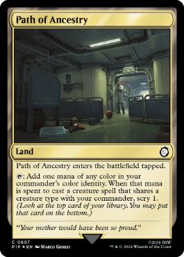 【ENG】【Foil】■サージ■《祖先の道/Path of Ancestry》[PIP]