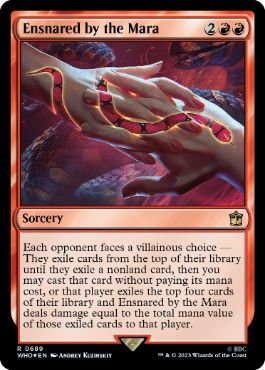 【ENG】【Foil】■サージ■《マーラによる誘惑/Ensnared by the Mara》[WHO]
