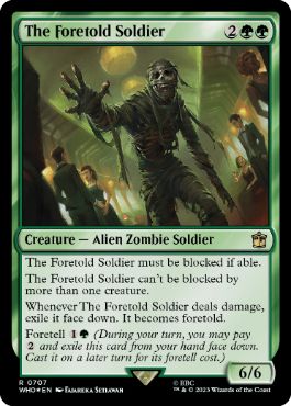 【ENG】【Foil】■サージ■《フォートールドの兵士/The Foretold Soldier》[WHO]