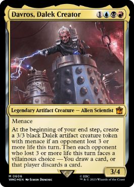 【ENG】【Foil】■サージ■《ダーレクの創造主、ダヴロス/Davros, Dalek Creator》[WHO]