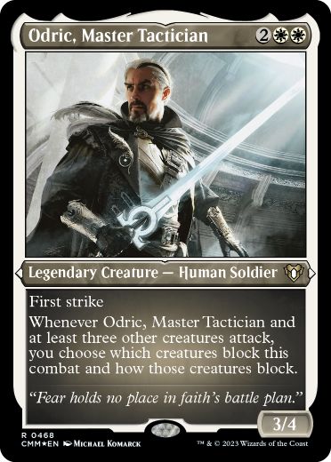 【ENG】【Foil】■エッチング■《熟練の戦術家、オドリック/Odric, Master Tactician》[CMM]