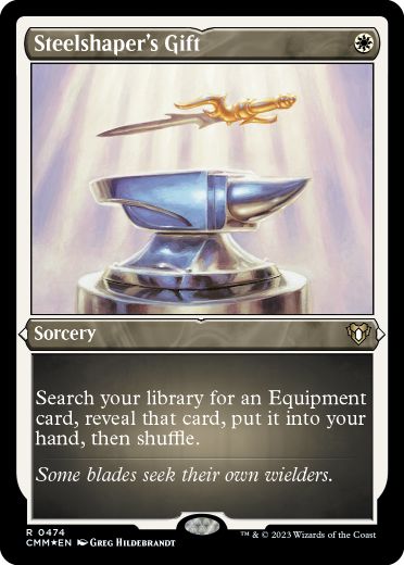 【ENG】【Foil】■エッチング■《鋼打ちの贈り物/Steelshaper's Gift》[CMM]