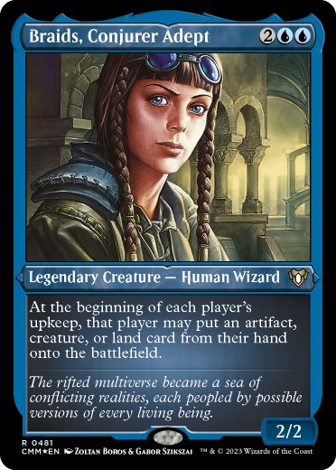 【ENG】【Foil】■エッチング■《妖術の達人ブレイズ/Braids, Conjurer Adept》[CMM]
