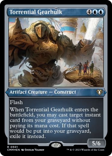 【ENG】【Foil】■エッチング■《奔流の機械巨人/Torrential Gearhulk》[CMM]