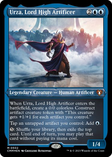 【ENG】【Foil】■エッチング■《最高工匠卿、ウルザ/Urza, Lord High Artificer》[CMM]