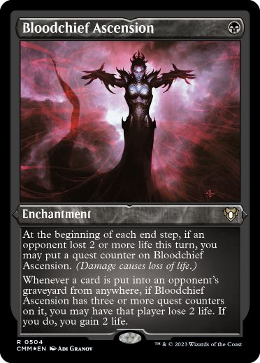 【ENG】【Foil】■エッチング■《血の長の昇天/Bloodchief Ascension》[CMM]