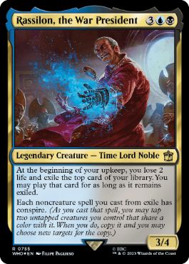 【ENG】【Foil】■サージ■《戦時大統領、ラシロン/Rassilon, the War President》[WHO]