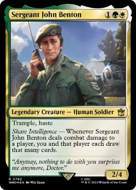 【ENG】【Foil】■サージ■《ジョン・ベントン伍長/Sergeant John Benton》[WHO]