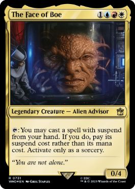 【ENG】【Foil】■サージ■《フェイス・オブ・ボー/The Face of Boe》[WHO]