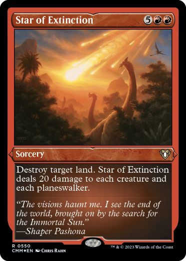 【ENG】【Foil】■エッチング■《絶滅の星/Star of Extinction》[CMM]