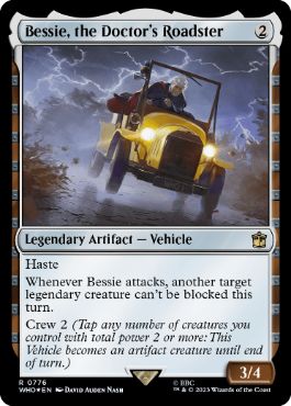 【ENG】【Foil】■サージ■《ドクターのロードスター、ベッシー/Bessie, the Doctor's Roadster》[WHO]