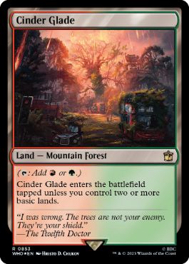【ENG】【Foil】■サージ■《燃えがらの林間地/Cinder Glade》[WHO]