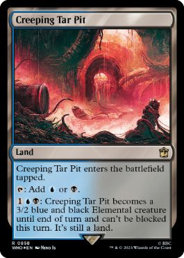 【ENG】【Foil】■サージ■《忍び寄るタール坑/Creeping Tar Pit》[WHO]