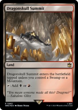 【ENG】【Foil】■サージ■《竜髑髏の山頂/Dragonskull Summit》[WHO]