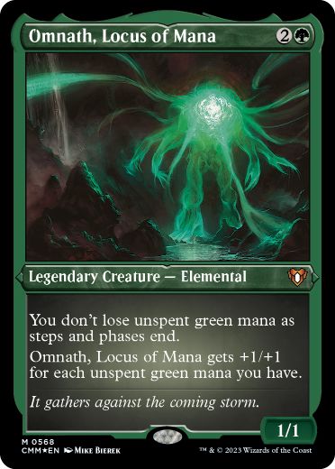 【ENG】【Foil】■エッチング■《マナの座、オムナス/Omnath, Locus of Mana》[CMM]