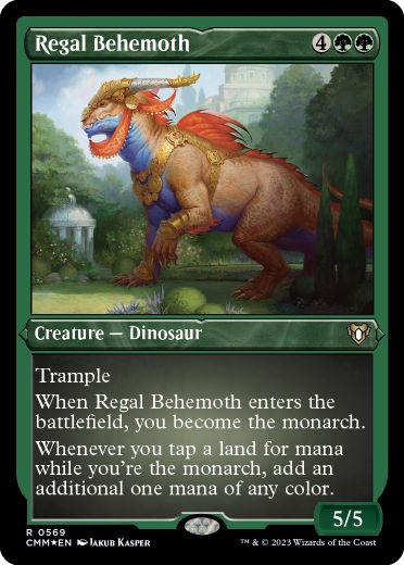 【ENG】【Foil】■エッチング■《絢爛なビヒモス/Regal Behemoth》[CMM]