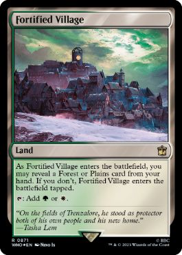 【ENG】【Foil】■サージ■《要塞化した村/Fortified Village》[WHO]