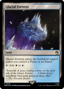 【ENG】【Foil】■サージ■《氷河の城砦/Glacial Fortress》[WHO]