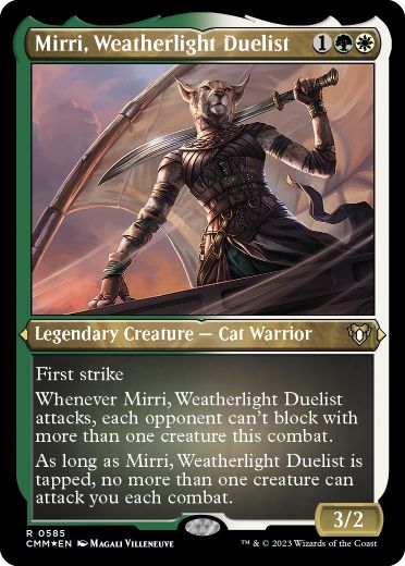 【ENG】【Foil】■エッチング■《ウェザーライトの決闘者、ミリー/Mirri, Weatherlight Duelist》[CMM]