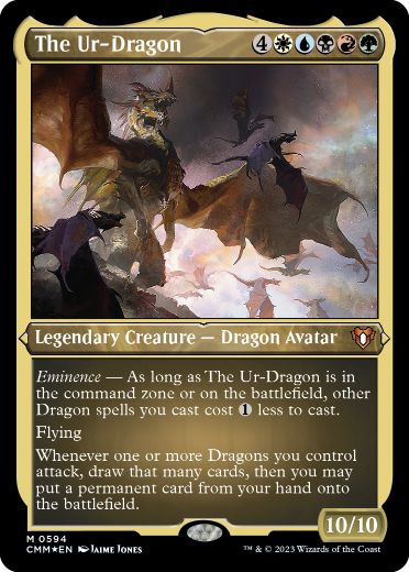 【ENG】【Foil】■エッチング■《始祖ドラゴン/The Ur-Dragon》[CMM]