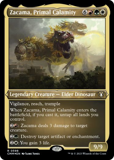 【ENG】【Foil】■エッチング■《原初の災厄、ザカマ/Zacama, Primal Calamity》[CMM]