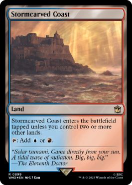 【ENG】【Foil】■サージ■《嵐削りの海岸/Stormcarved Coast》[WHO]