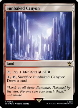 【ENG】【Foil】■サージ■《灼陽大峡谷/Sunbaked Canyon》[WHO]