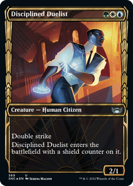 【ENG】【Foil】■箔押し■《規律正しい決闘者/Disciplined Duelist》[SNC]