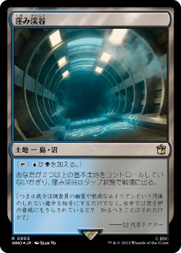 【JPN】【Foil】■サージ■《窪み渓谷/Sunken Hollow》[WHO]