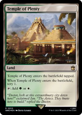 【ENG】【Foil】■サージ■《豊潤の神殿/Temple of Plenty》[WHO]