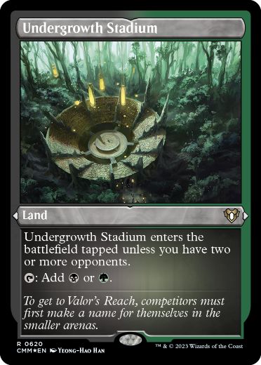 【ENG】【Foil】■エッチング■《下生えの競技場/Undergrowth Stadium》[CMM]