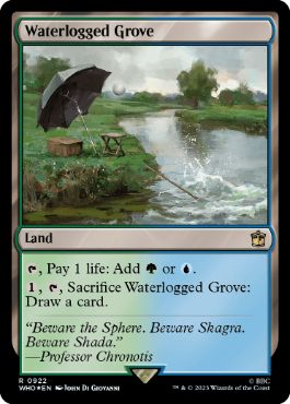 【ENG】【Foil】■サージ■《冠水樹林帯/Waterlogged Grove》[WHO]