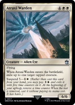 【ENG】【Foil】■サージ■《アトラクシの管理者/Atraxi Warden》[WHO]