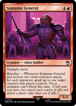 【ENG】【Foil】■サージ■《ソンターランの将軍/Sontaran General》[WHO]