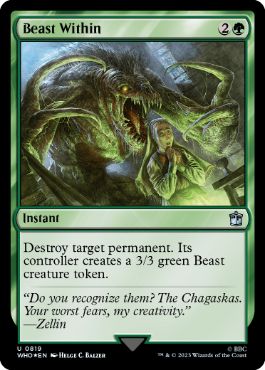 【ENG】【Foil】■サージ■《内にいる獣/Beast Within》[WHO]
