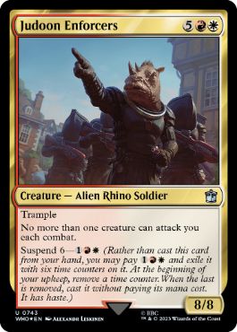 【ENG】【Foil】■サージ■《ジャドゥーンの執行者/Judoon Enforcers》[WHO]