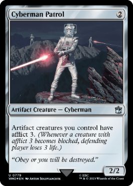 【ENG】【Foil】■サージ■《サイバーマンの巡回兵/Cyberman Patrol》[WHO]