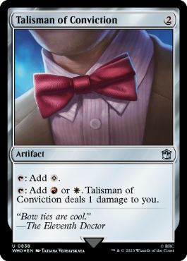 【ENG】【Foil】■サージ■《確信のタリスマン/Talisman of Conviction》[WHO]