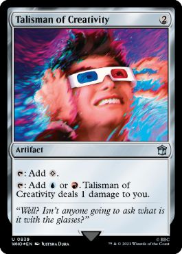 【ENG】【Foil】■サージ■《独創のタリスマン/Talisman of Creativity》[WHO]