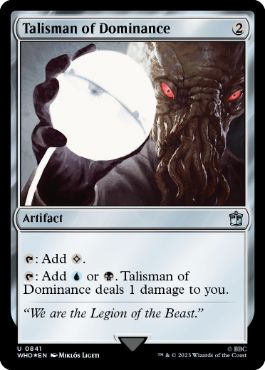 【ENG】【Foil】■サージ■《威圧のタリスマン/Talisman of Dominance》[WHO]
