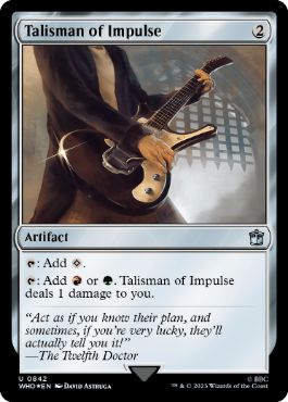 【ENG】【Foil】■サージ■《衝動のタリスマン/Talisman of Impulse》[WHO]