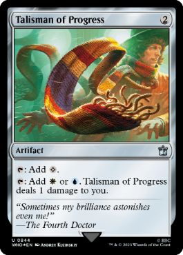 【ENG】【Foil】■サージ■《発展のタリスマン/Talisman of Progress》[WHO]