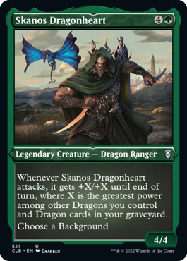 【ENG】【Foil】■エッチング■《スカノス・ドラゴンハート/Skanos Dragonheart》[CLB]