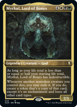 【ENG】【Foil】■エッチング■《骨の王、マークール/Myrkul, Lord of Bones》[CLB]