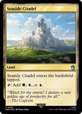 【ENG】【Foil】■サージ■《海辺の城塞/Seaside Citadel》[WHO]