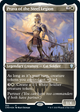 【ENG】【Foil】■エッチング■《鋼軍団のプラヴァ/Prava of the Steel Legion》[CMR]