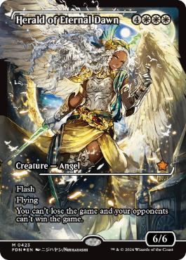 【ENG】【Foil】■ショーケース■《永遠曙光の伝令/Herald of Eternal Dawn》[FDN]
