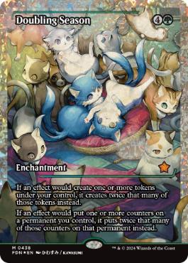 【ENG】【Foil】■フラクチャー■《倍増の季節/Doubling Season》[FDN]
